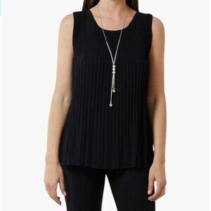 Chiffon Pleated Tunic Top M/L